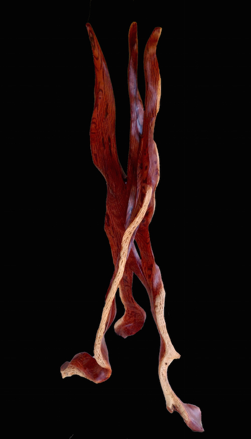 The Whispering She Oaks Stand carved by Guy Breay