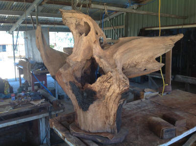 Phoenix before carving commenced